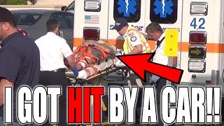 I GOT HIT BY A CAR *LIVE FOOTAGE CAUGHT ON CAMERA*