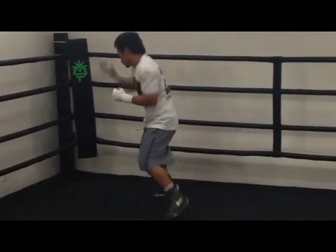 MANNY PACQUIAO LEGENDARY FOOTWORK ITS FIGHTWEEK #PACQUIAOUGAS