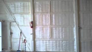 preview picture of video 'Spray foam insulation in metal building. Iowa Sprayfoam'
