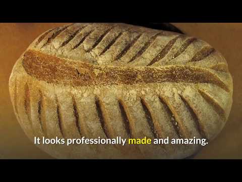 bakers bread scoring razor tool grignette lame dough with 5 blades beech handle