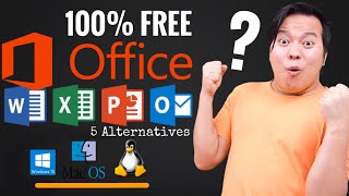 How to Get Microsoft Office Free for Windows , MacOS & Linux  💻💻 5 Best Free Alternatives !