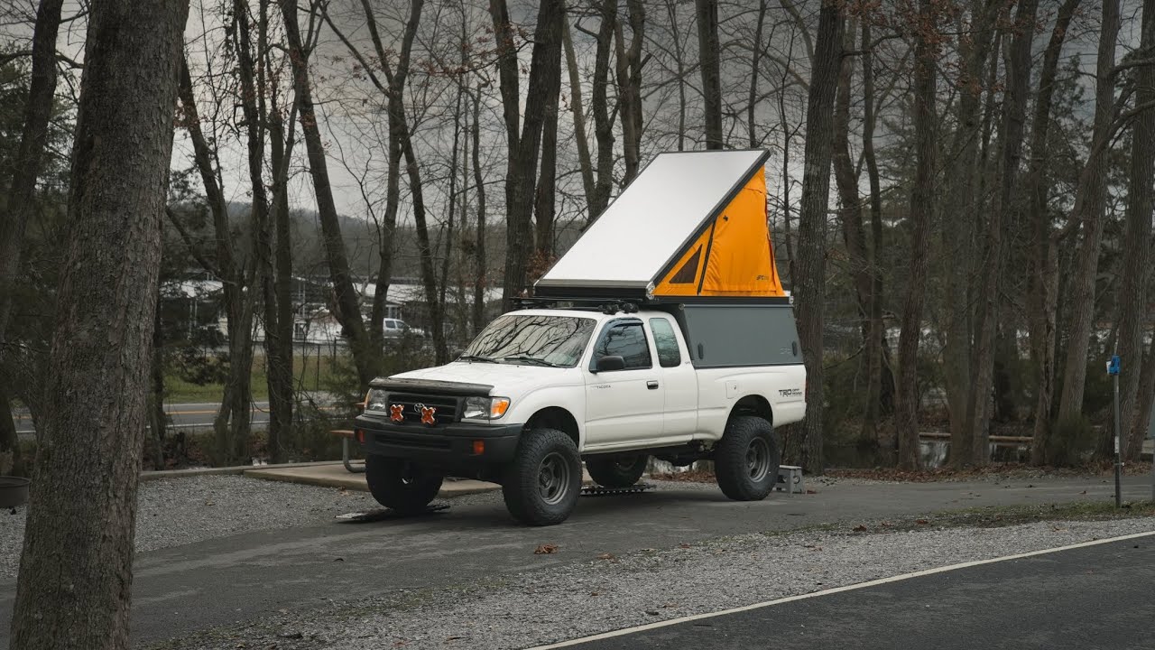 Truck Camping in My Tacoma — Forced to Flee as a Growing Tornado Approaches!