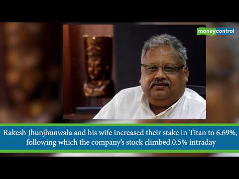 Rakesh Jhunjhunwala increases stake in Titan to 5 27%, stock gains