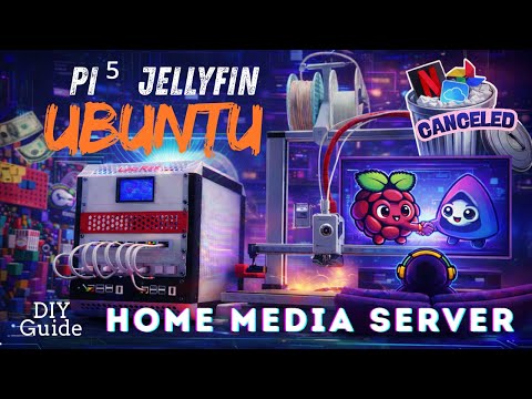 Easy DIY Home Media Server Guide using  Pi ⁵ + Jellyfin + Ubuntu 25.10 from a MacBook
