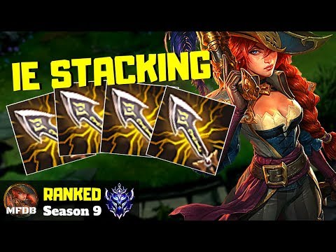 STACKING INFINITY EDGES ON MISS FORTUNE - League of Legends (Season 9)
