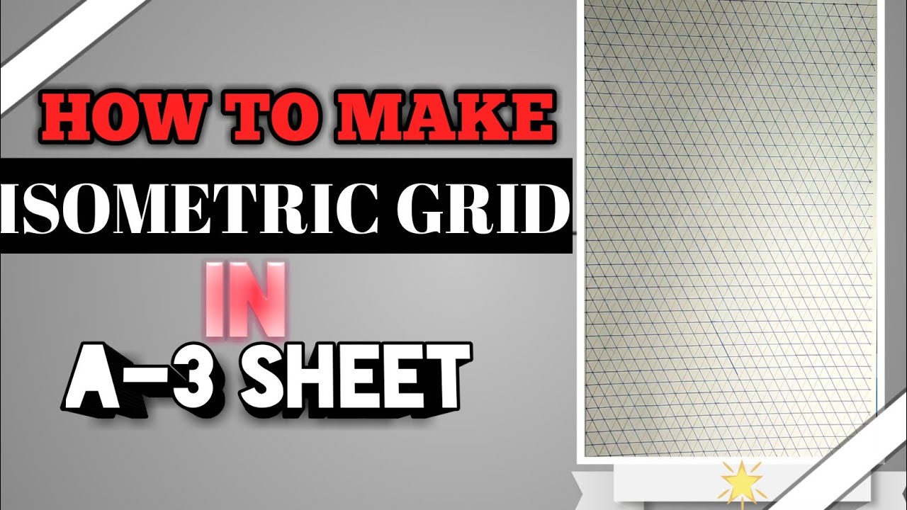 How to make Isometric graph|Isomatric grid| for Engineering drawing.