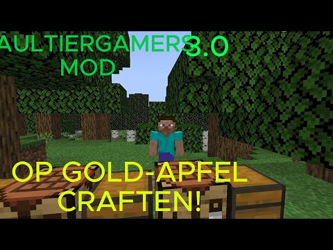 FaultiersGamer Mod! | OP GOLD APFEL CRAFTEN | 2 Neue Dimensionen Und 2 NPC'S ( FAULTIER UND **** )