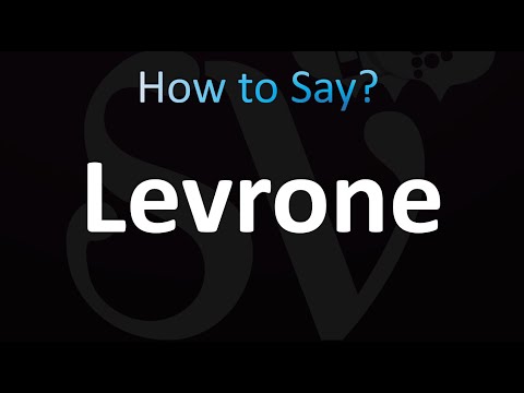 How to Pronounce Levrone (CORRECTLY!)