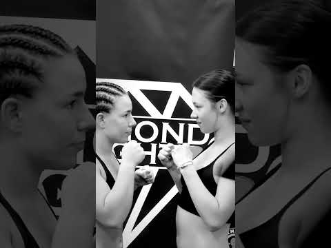 Daniella Eshagi vs. Emilia Azarova - Weigh-in Face-Off - (Diamond Fight 6) - [Muay Thai]