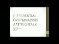 DIFFERENTIAL CRYPTANALYSIS