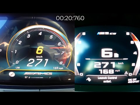 Mercedes-AMG GT 63 S vs. BMW M5 CS F90 | 0-290 kph; 0-180 mph Acceleration Battle