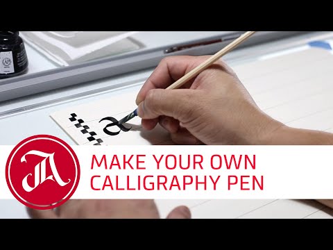 How to make a handmade calligraphy pen with everyday materials