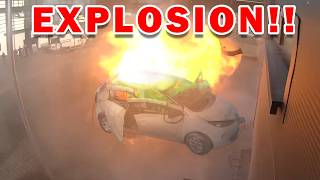 Download lagu Another Renault Zoe Explosion? This time while Charging. mp3