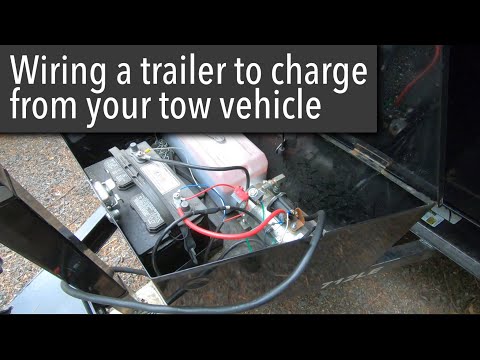 Wiring a trailer to charge off the tow vehicle