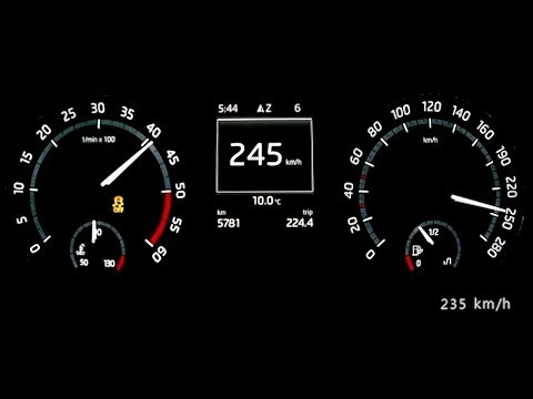 Skoda Octavia III RS TDI 2013 - acceleration 0-220 km/h, top speed test and more