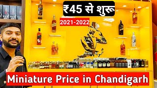 Liquor Miniature Price in Chandigarh | The Whiskeypedia