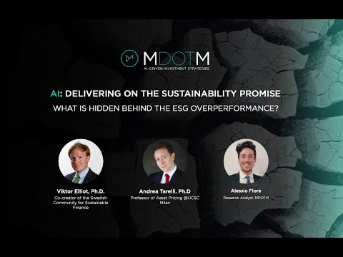 MDOTM FRONTIERS #1 - AI: Delivering on the Sustainability Promise