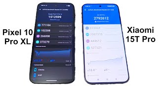 Google Pixel 10 Pro XL vs Xiaomi 15T Pro - BENCHMARK SCORES