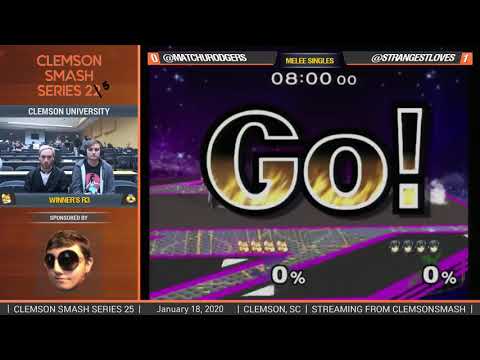 Clemson Smash Series 25 - Winners R3 - Jankie (Marth) vs. Matchu (Fox) - SSBM
