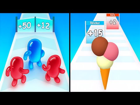Ice Cream Rush vs Join Blob Clash 3D - Max Levels Unlocked Speedrun Gameplay