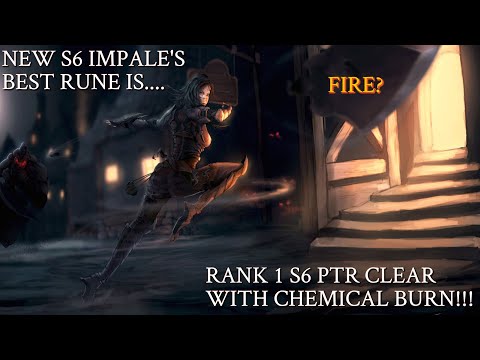 Best DH S6 Impale rune is......fire?  S25 PTR Rank 1 Shadow Impale clear with Chemical Burn!