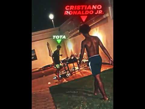 Cristiano Ronaldo Jr. played football against Tota and Rakai in Portugal 👀🔥 #tota #rakai #edit