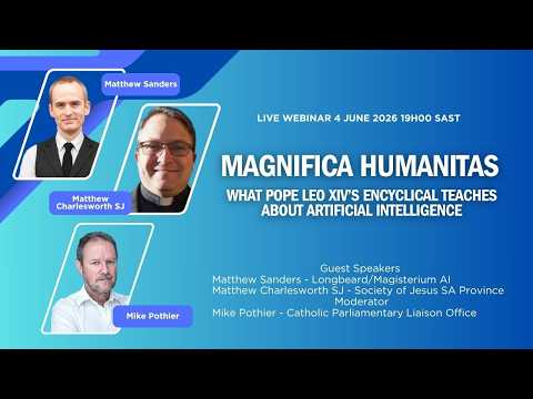 Fr Matthew Charlesworth SJ in conversation with Mr Mike Pothier (CPLO) and Mr Matthew Harvey Sanders (Longbeard CEO)