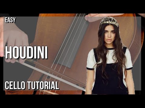 How to play Houdini by Dua Lipa on Cello (Tutorial)
