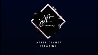 After Dinner Speaking Section C video