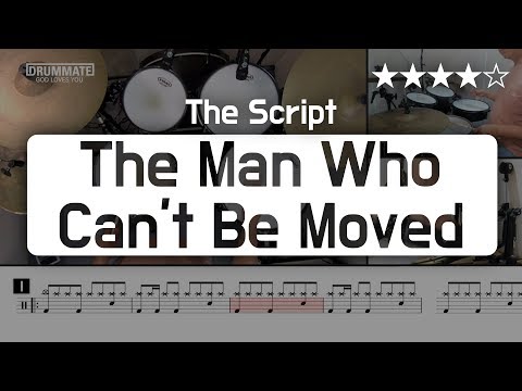[Lv.15] The Man Who Can't Be Moved - The Script (★★★★☆) Pop Drum Cover (Score, Lessons, Tutorial)