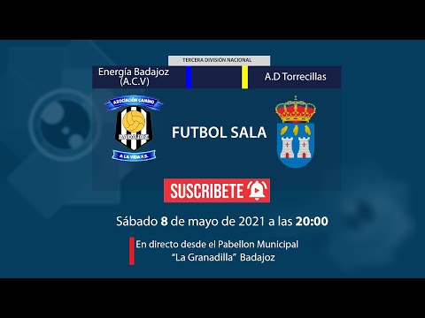 Encuentro 3ª División FUTBOL SALA/ ENERGÍA BADAJOZ (A.C.V) VS  AD. TORRECILLAS