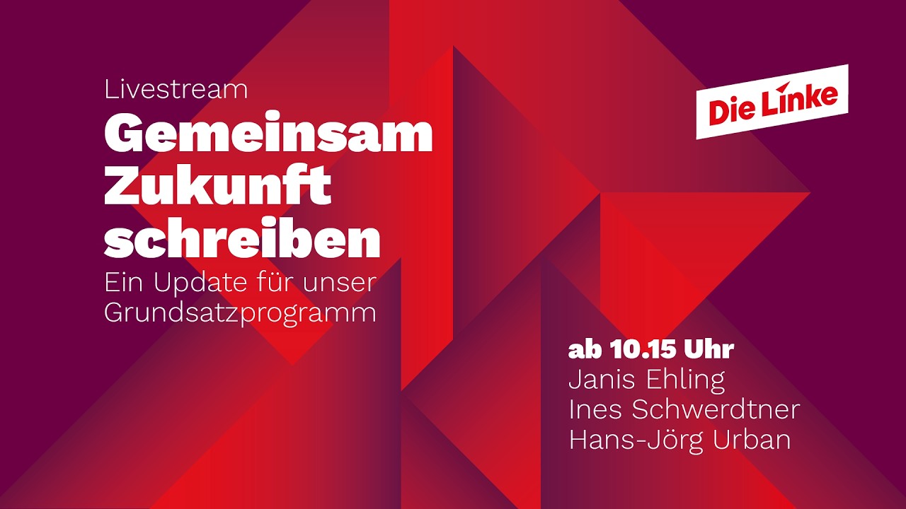 Auftakt der Mitgliederkonferenz mit Ines Schwerdtner, Janis Ehling & Hans-Jürgen Urban