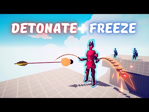 DETONATE & FREEZE - BOMB ARCHER + 2 ICE ARCHER - Totally Accurate Battle Simulator TABS