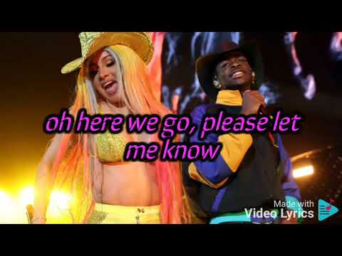 lil nas x ft cardi b rodeo( official video lyrics)