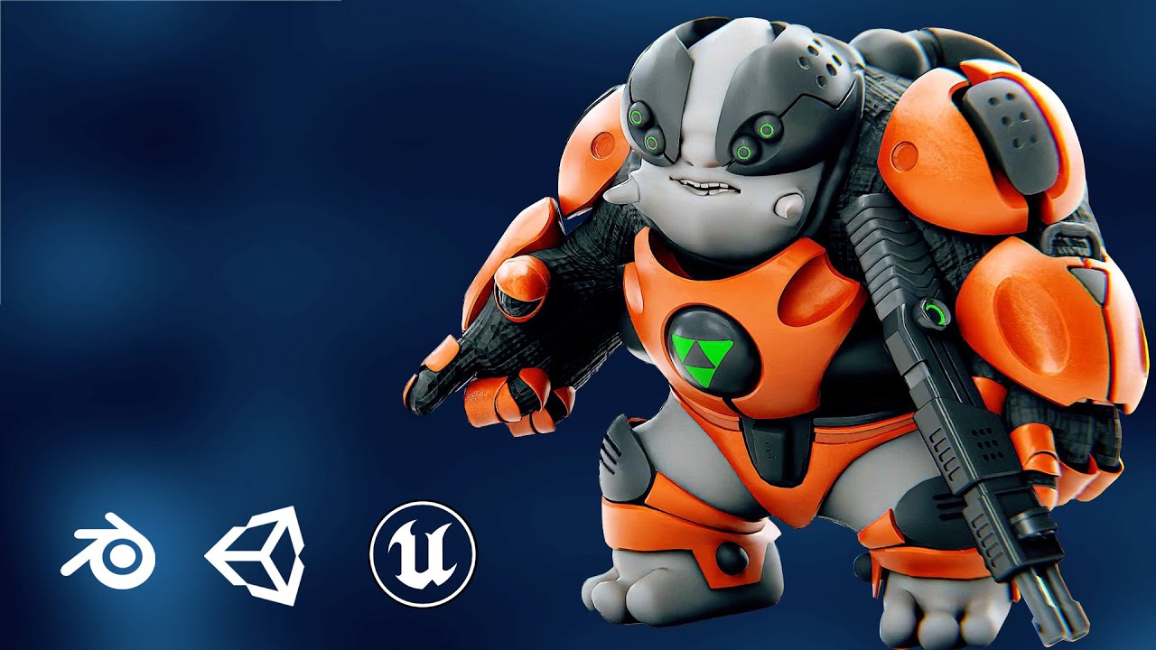 Alien Mobby B-5 Auto-Rig Pro Rigged For Mixamo Unreal Engine Unity 3D Model