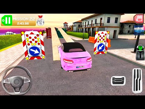 Holiday Pink Mercedes Car Simulator - Driving In Small Italian City - Android Gameplay