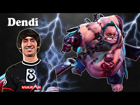 Dendi - Pudge Support | Dota 2 7.28b Gameplay
