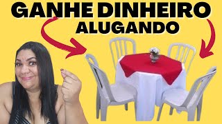 locação de mesas para festas da dinheiro