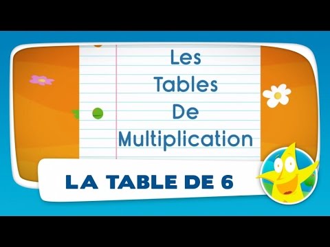 Comptines pour enfants - La Table de 6 (apprendre les tables de multiplication)
