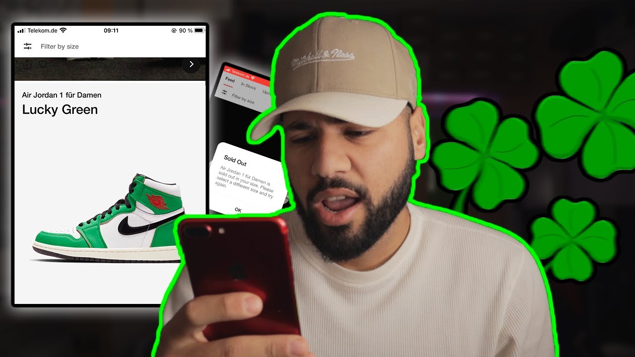 OH WELL!!! Air Jordan 1 High Lucky Green Live On The SNKRS App!!!