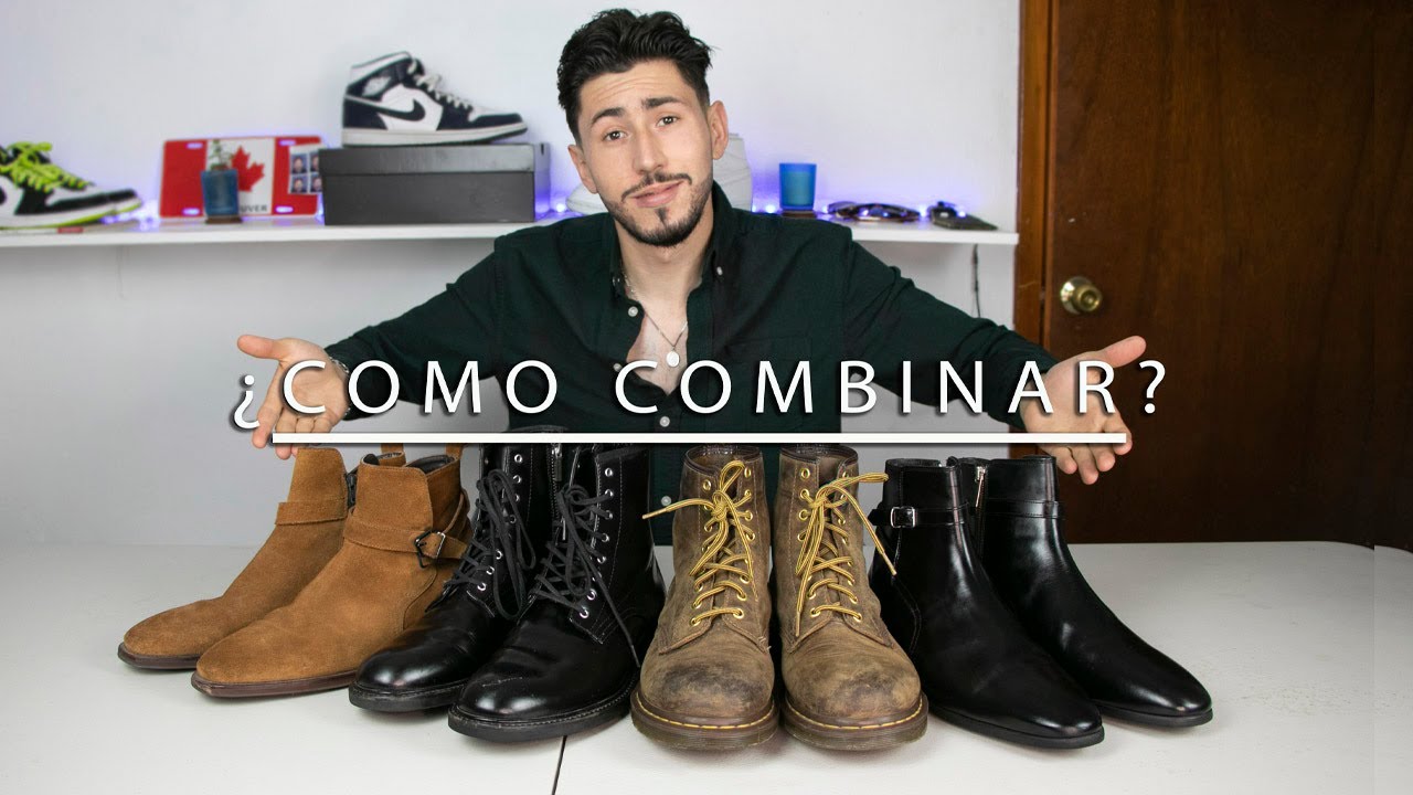 COMO Combinar BOTAS !! Negras / Cafe