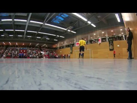 9-Meter-Schießen um den Turniersieg beim Neujahrsturnier