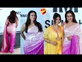 Kajol Devgan Stunning Mesmerizing Looks In Saree At Manish Malhotra Bridal Couture Show FC