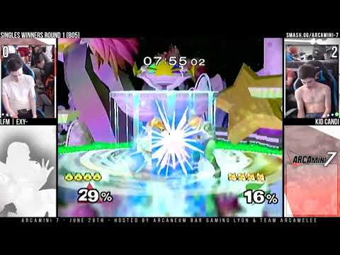 Arcamini 7 - WINNERS ROUND 1 - Exy- (Sheik) VS Kid Candi (Fox)