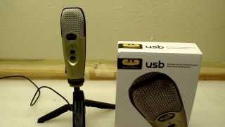 Video thumbnail for CAD Audio U37 USB Studio Microphone Review by Kent Diego