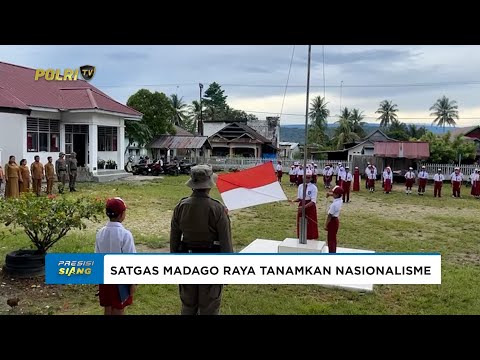 SATGAS MADAGO RAYA TANAMKAN JIWA NASIONALISME BAGI SISWA SDN TAUNCA DI MOMEN HARI PAHLAWAN