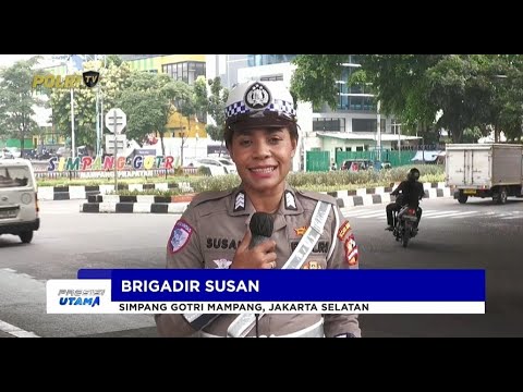 NTMC POLRI - PANTAUAN ARUS LALU LINTAS DI SIMPANG GOTRI, JAKARTA SELATAN