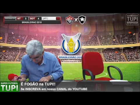 Vitória 3 x 4 Botafogo  - 26ª RODADA - Brasileirão - 23/09/2018 - AO VIVO