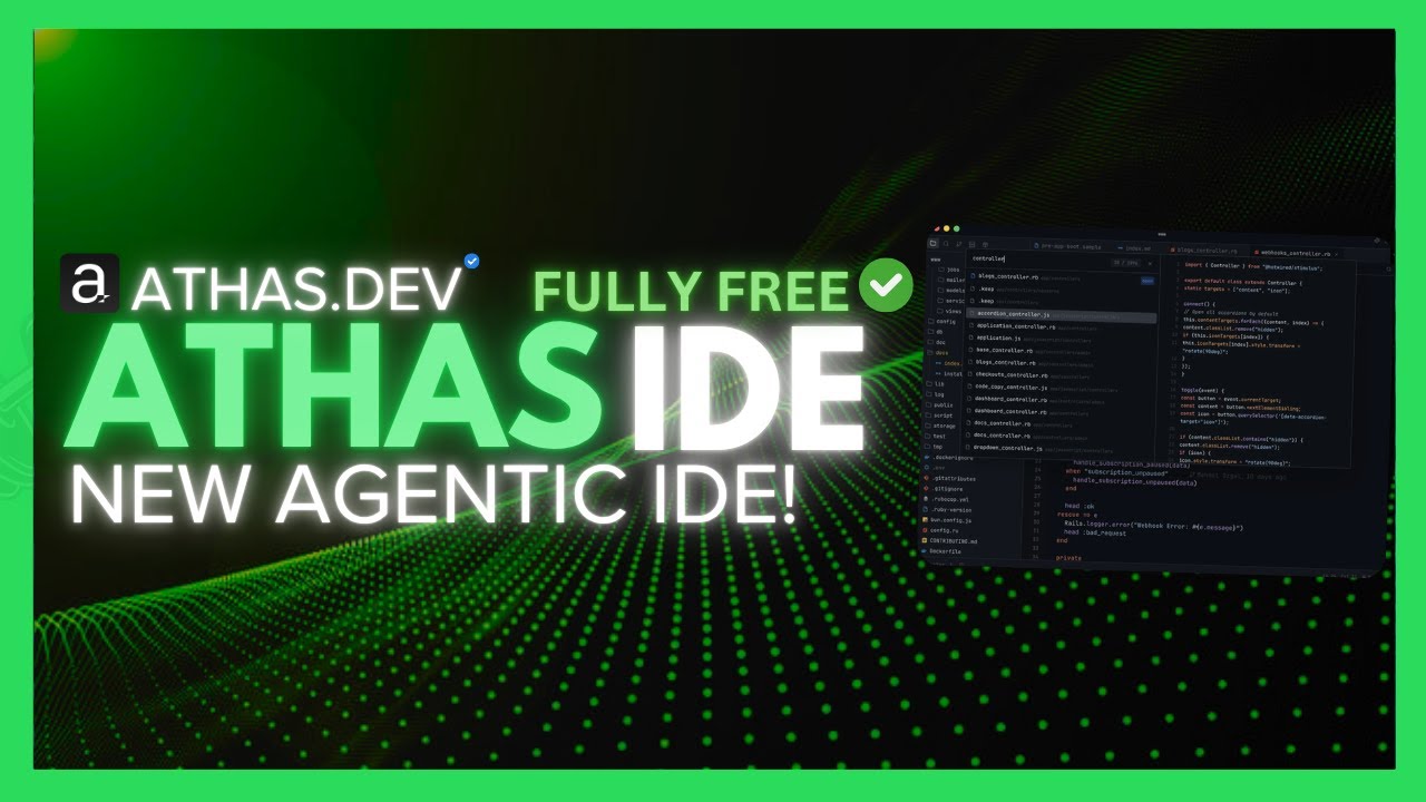 Athas IDE: NEW Agentic Editor IS SUPER FAST! Cursor + Windsurf Alternative! FULLY FREE! (Opensource)