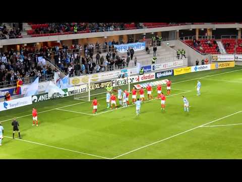 Kalmar FF- Malmö FF 1-2 målet på frispark av Durmaz